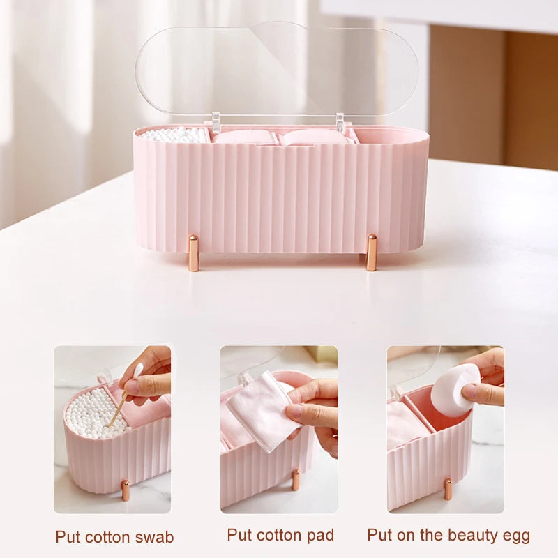 Cosmetic Storage Box with Lid