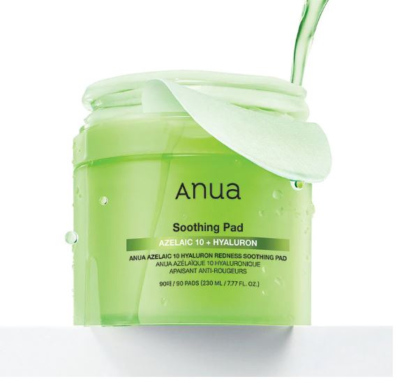 Anua Azelaic 10 Hyaluron Redness Soothing Pad 90 Pads