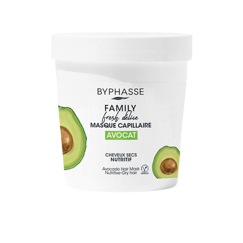 Byphasse avocado hair mask packaging on a white background