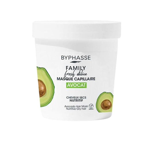 Byphasse avocado hair mask packaging on a white background