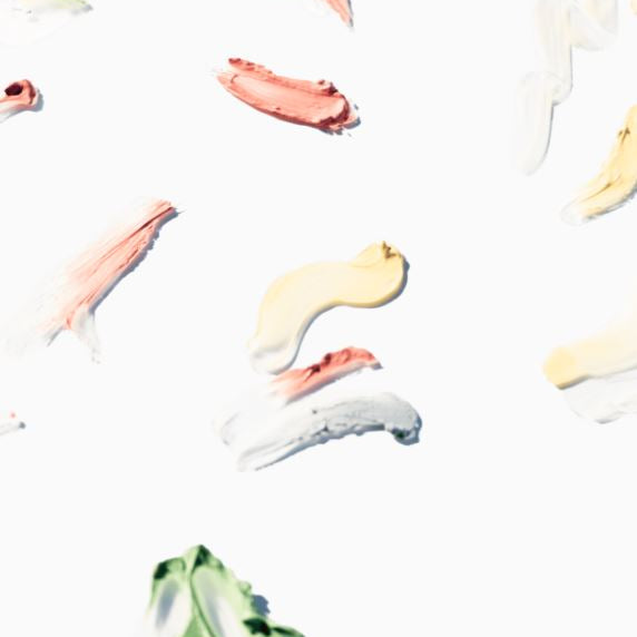 Color swatches in various shades on a white background