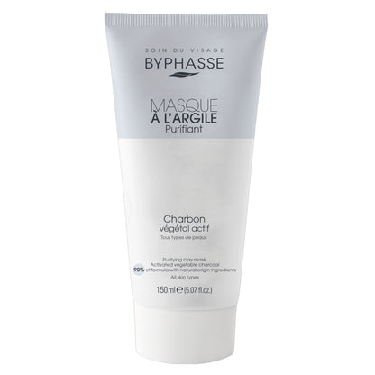 Byphasse purifying clay mask tube on a white background