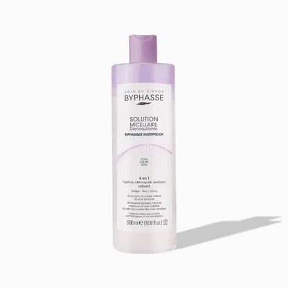 Byphasse micellar water bottle on a white background