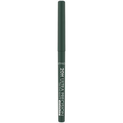 Green eyeliner pencil with brand name on a white background