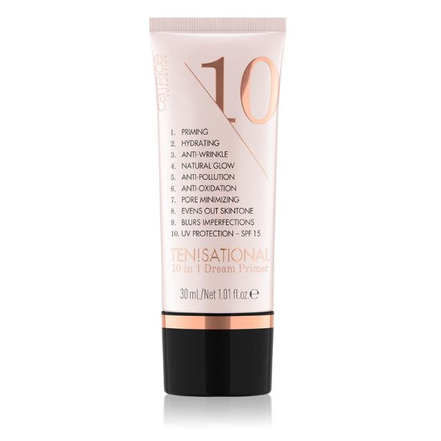 Skincare tube with text on a white background
