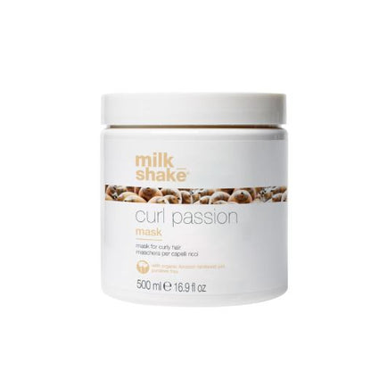 Milk Shake Curl Passion mask jar on a white background