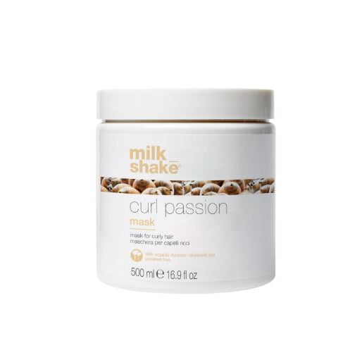 Milk Shake Curl Passion mask jar on a white background
