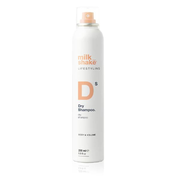 Milk Shake Dry Shampoo can on a white background