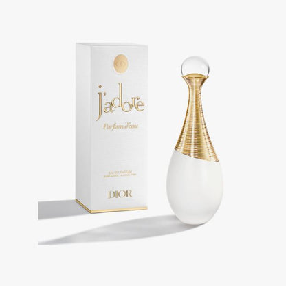 Dior Jadore perfume bottle and packaging on a white background