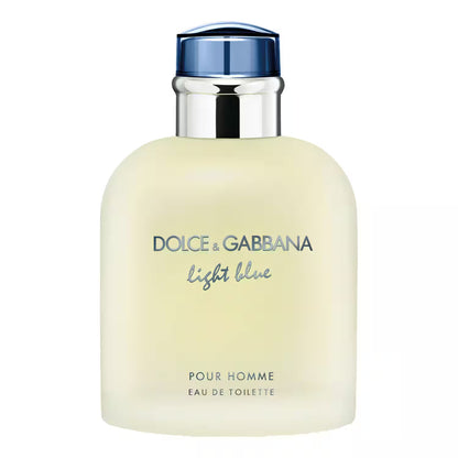 Dolce & Gabbana Light Blue pour Homme eau de toilette bottle on a white background