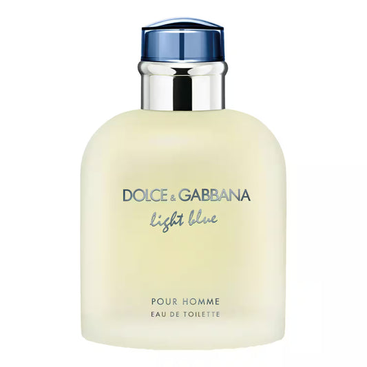 Dolce & Gabbana Light Blue pour Homme eau de toilette bottle on a white background