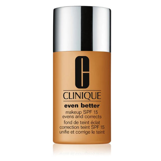 Clinique foundation bottle on a white background