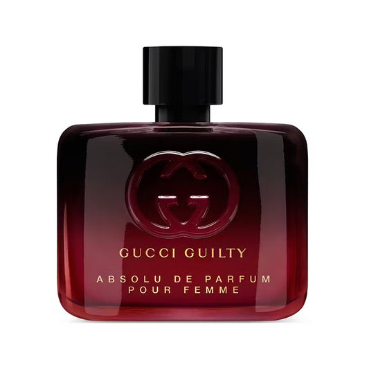 Gucci Guilty perfume bottle on a white background