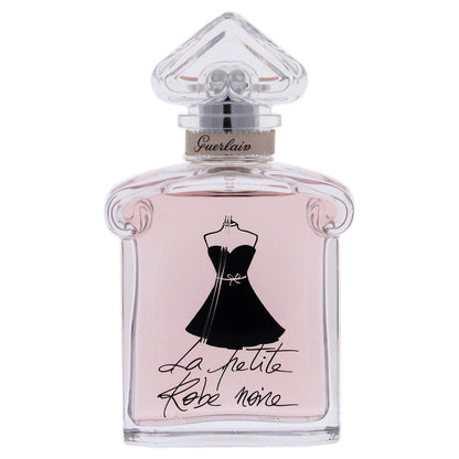 Guerlain perfume bottle with a dress illustration on a white background