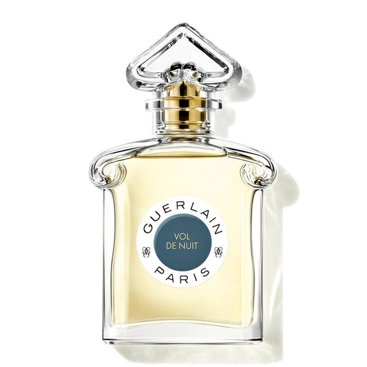 Guerlain perfume bottle on a white background