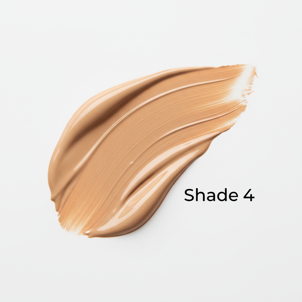 Rodial Glass Illuminating Liquid Concealer Shade 4 — texture liquide flat lay