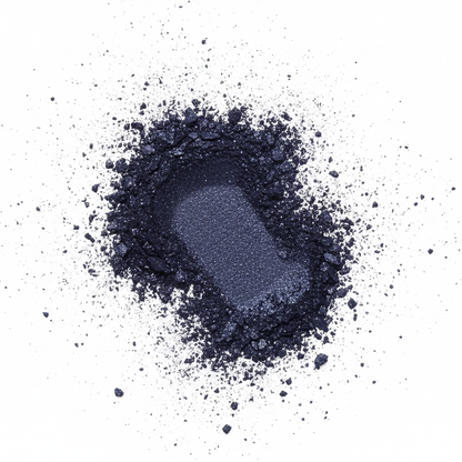 CBN Source Beauté Eyeshadow Compact Shade 52 — texture poudre flat lay bleu marine