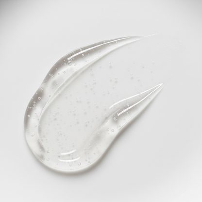 Transparent gel lip primer texture close-up