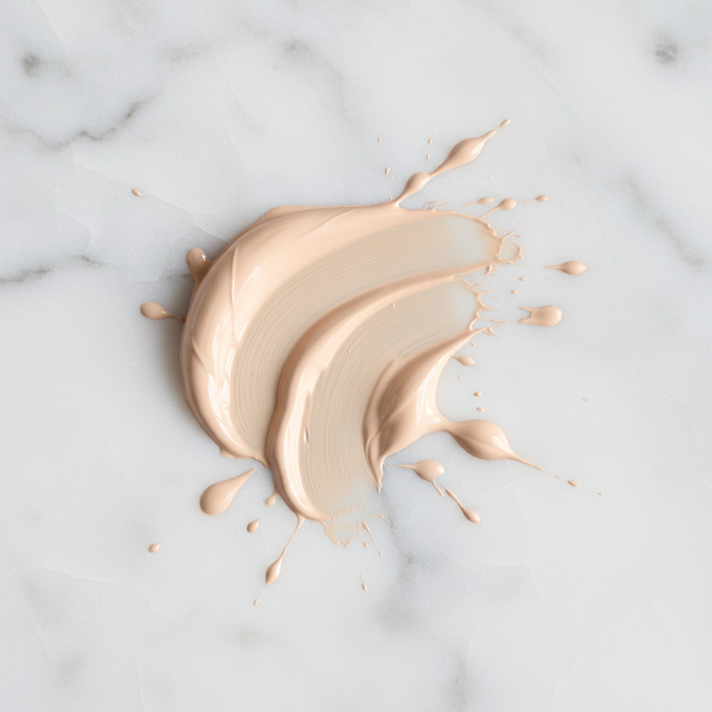 Rodial Glass Illuminating Liquid Concealer Shade 1 – ivory porcelain texture swatch