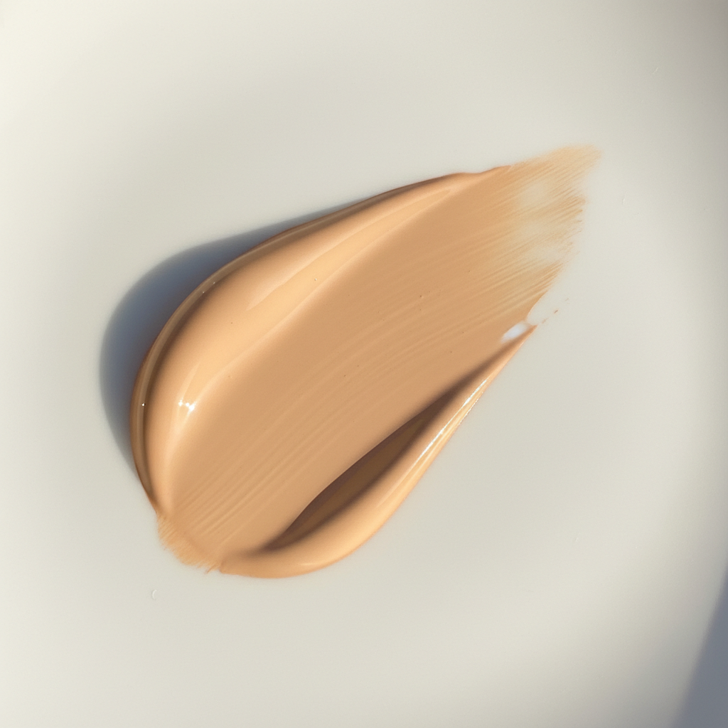 Rodial Glass Illuminating Liquid Concealer Shade 2 — texture liquide flat lay