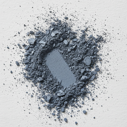 CBN Source Beauté Eyeshadow Compact Shade 55 — texture poudre flat lay bleu gris ardoise