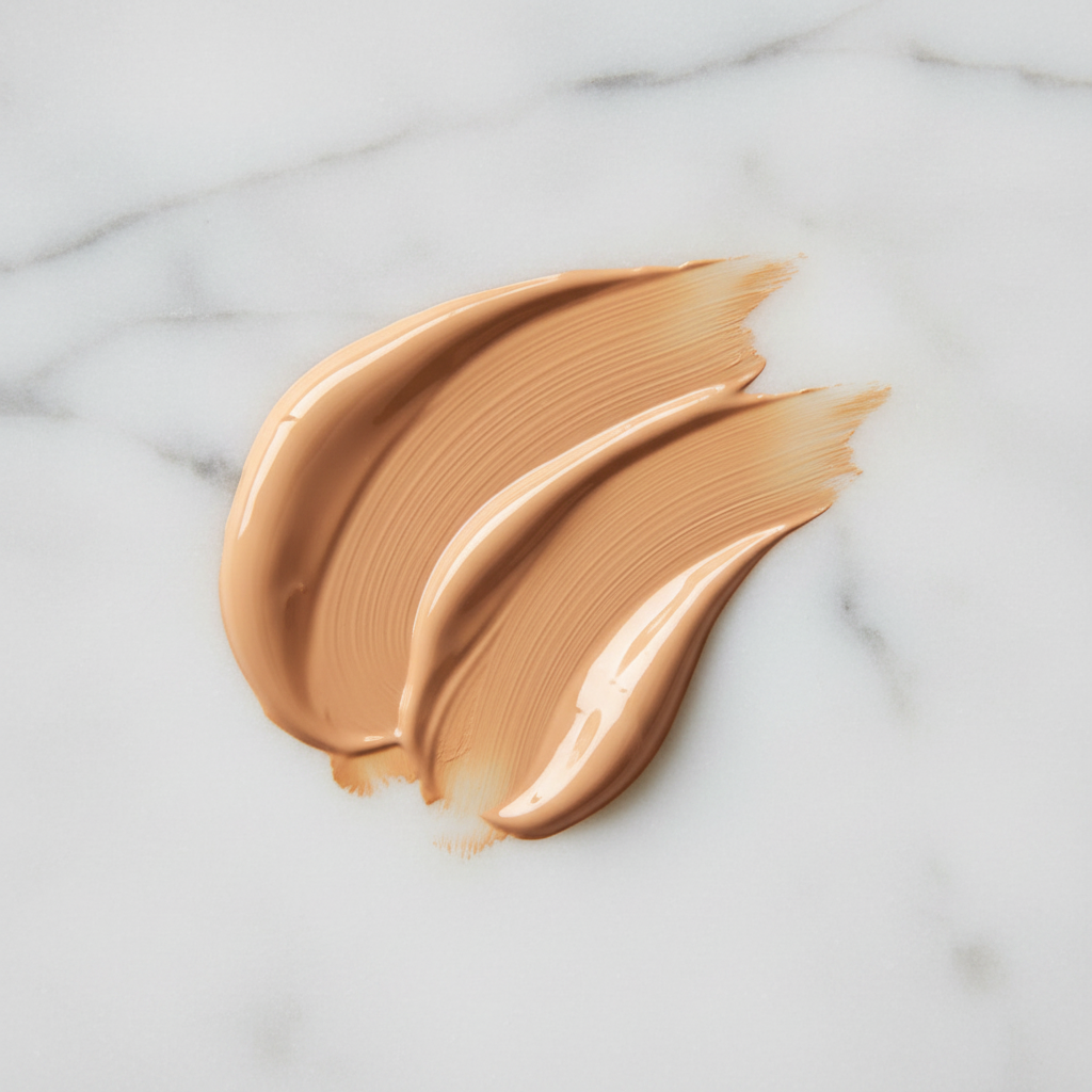 Rodial Glass Illuminating Liquid Concealer Shade 3 – medium tan texture swatch