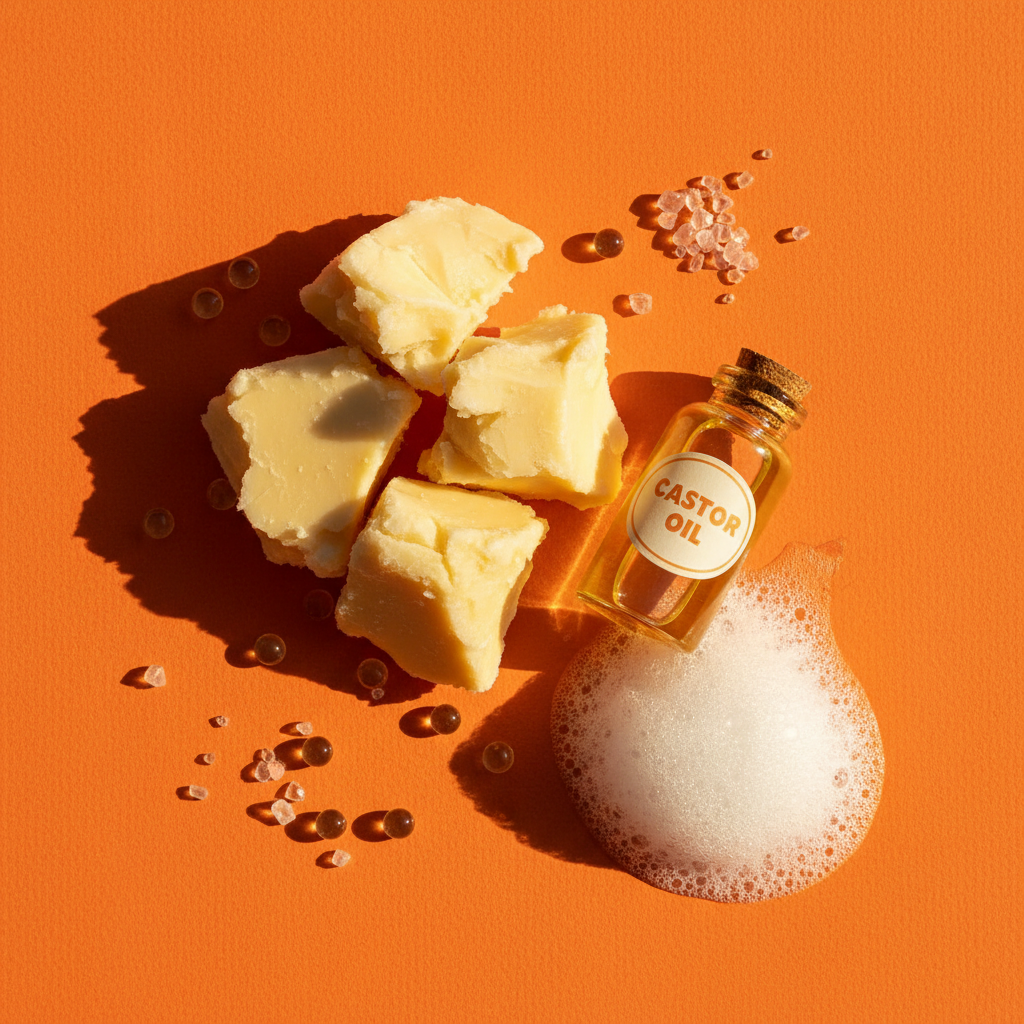 Ingrédients clés Cantu Shea Butter Styling Foam — beurre de karité, panthénol B5, huile de ricin