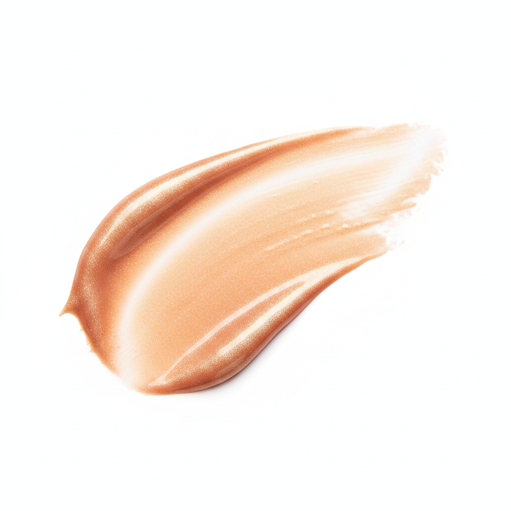 Rodial Lowlighter Peach liquid highlighter texture swatch