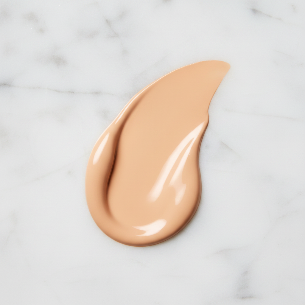 Rodial Glass Hyaluronic Acid Tinted Moisturizer Shade 1.5 New York – light peachy beige texture swatch