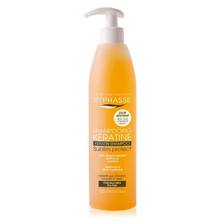 Byphasse shampoo bottle on a white background