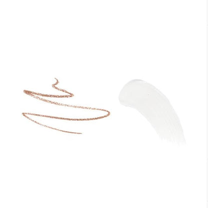 White ball with a gold chain on a white background