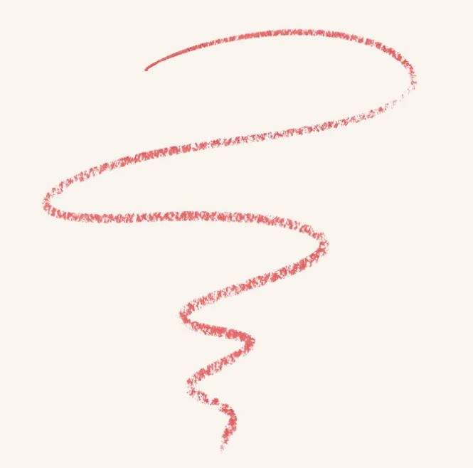 Red wavy line on a white background