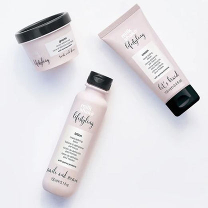 Three hair care products from the brand 'Lifestyle' on a white background