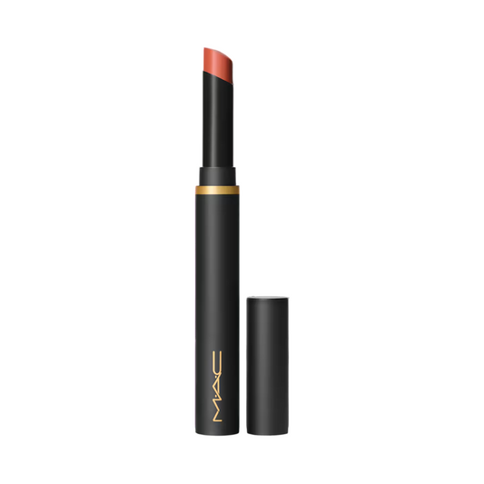 MAC lipstick with black casing on a white background