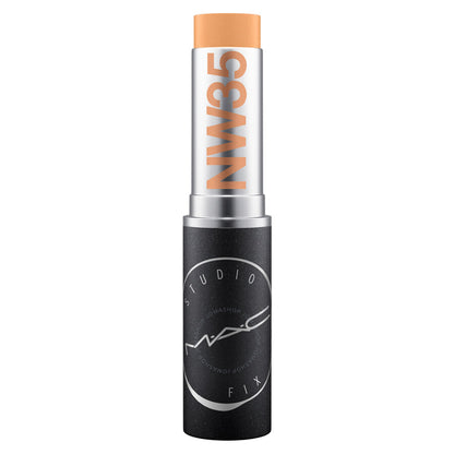 MAC Studio Fix Foundation Stick with NW35 shade on a white background