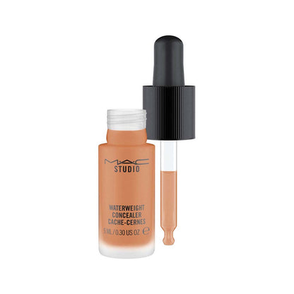 MAC Studio Waterweight Concealer with applicator on a white background