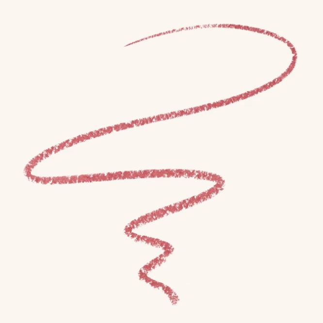Pink wavy line on a white background