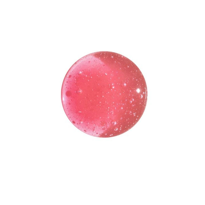 Pink gemstone with a white background