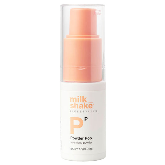 Milk Shake Powder Pop volumizing powder bottle on a white background