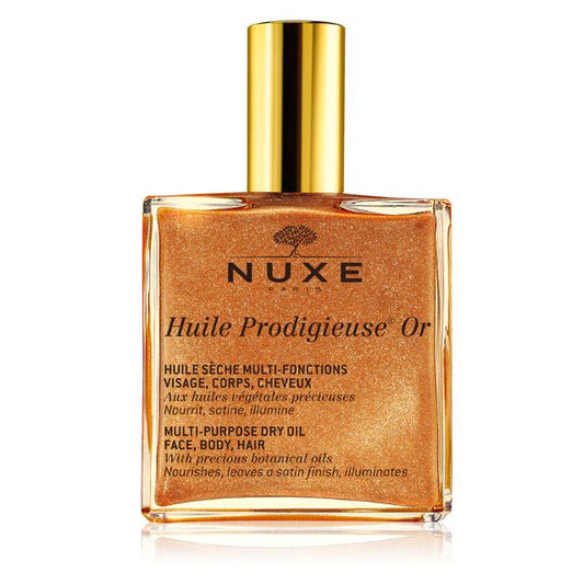 Nuxe Huile Prodigieuse Or bottle on a white background