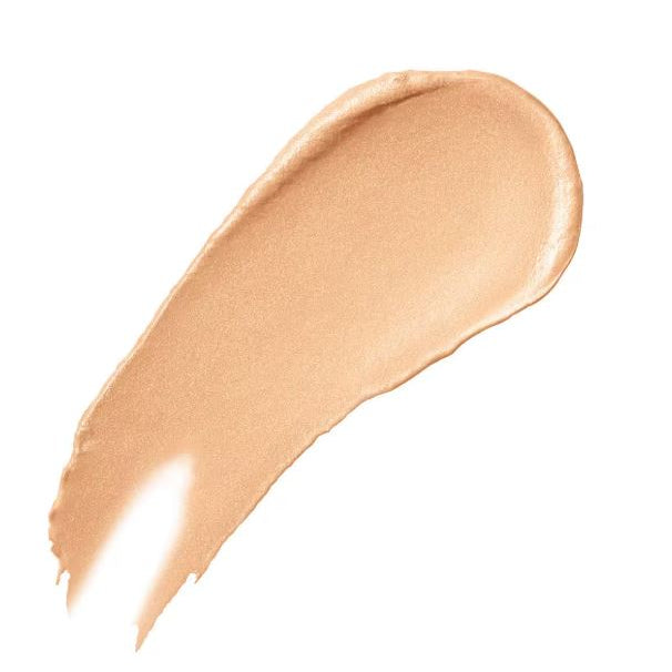 Beige makeup swatch on a white background