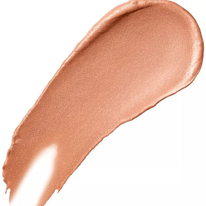 Nude-colored makeup swatch on a white background