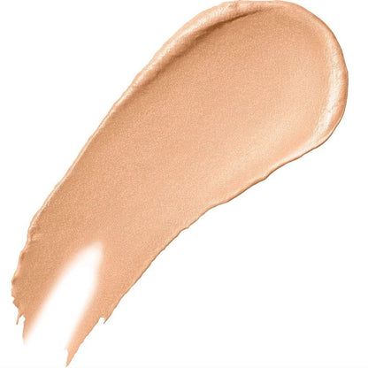 Beige makeup swatch on a white background