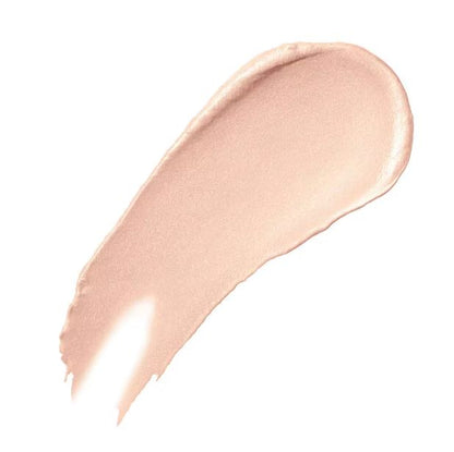 Beige makeup swatch on a white background