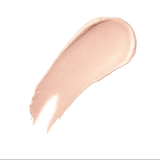 Beige makeup swatch on a white background
