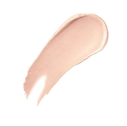 Beige makeup swatch on a white background