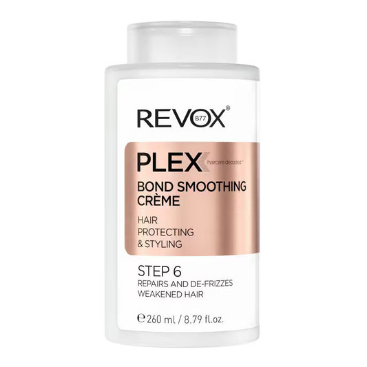Revox PLEX Bond Smoothing Creme bottle on a white background