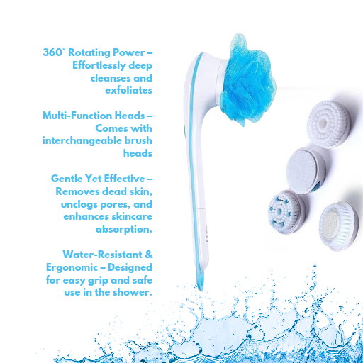 5 Attachments Body Brush Skin Massager