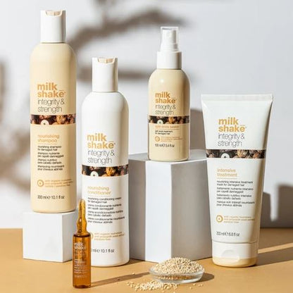 Milk Shake hair care products on a neutral background