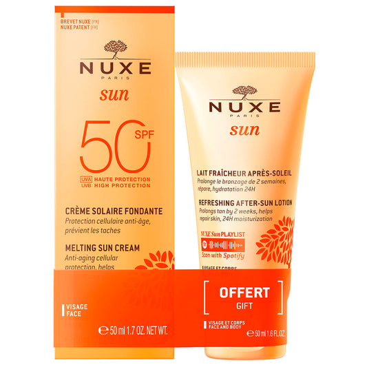 Set Nuxe: Sun, UV Protection, Sunscreen Cream, For Face, SPF 50, 50 ml + Sun, Sun Protection, After-Sun Lotion, 50 ml